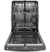 GE® ENERGY STAR® Top Control with Stainless Steel Interior Dishwasher with Sanitize Cycle