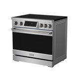 36 Inch Professional Induction Range With Tilt Panel Touch Control In Stainless Steel  Gordon Ramsay Series