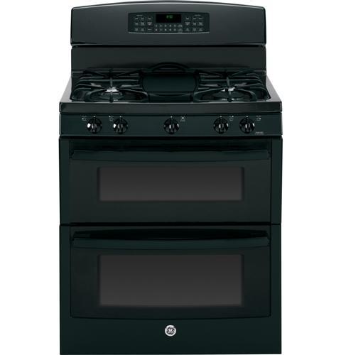 GE® 30" Free-Standing Gas Double Oven Range