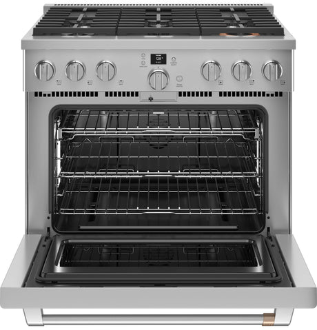 Café™ 36" Smart All-Gas Commercial-Style Range with 6 Burners (Natural Gas)