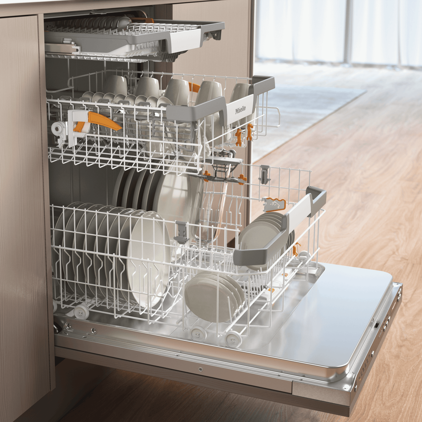 G 7266 SCVi Stainless Steel. - Fully-integrated, full-size dishwasher with 3D MultiFlex Tray for maximum convenience.