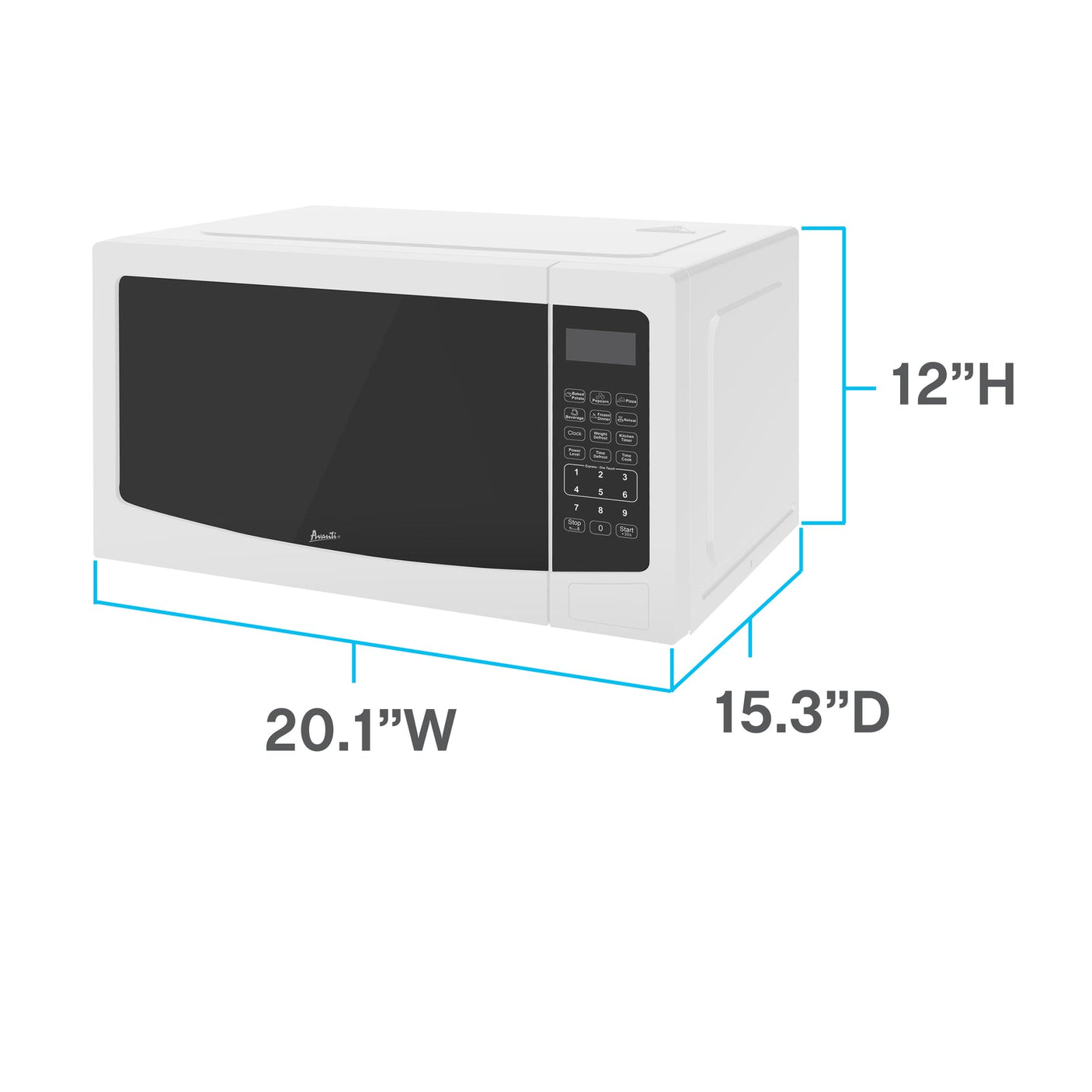 Avanti 1.1 cu. ft. Microwave Oven - Black