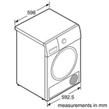 800 Series Cond. Dryer - 208/240V, Cap. 4.0 cu.ft., 15 Cyc.,63 dBA, SS Drum, Chr. Rev./Door Int. Light, ENERGY STAR