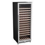 Avanti Refresh Wine Cooler, 149 Bottle Capacity, Stainless Steel Finish with Wood Shelves, Digital Touch Controls, Glass Door (WCF149SE3S)