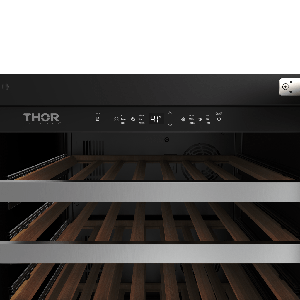 Thor Kitchen 24-inch Single Zone Wine Cooler, 46 Wine Bottle Capacity - Model Twc24us
