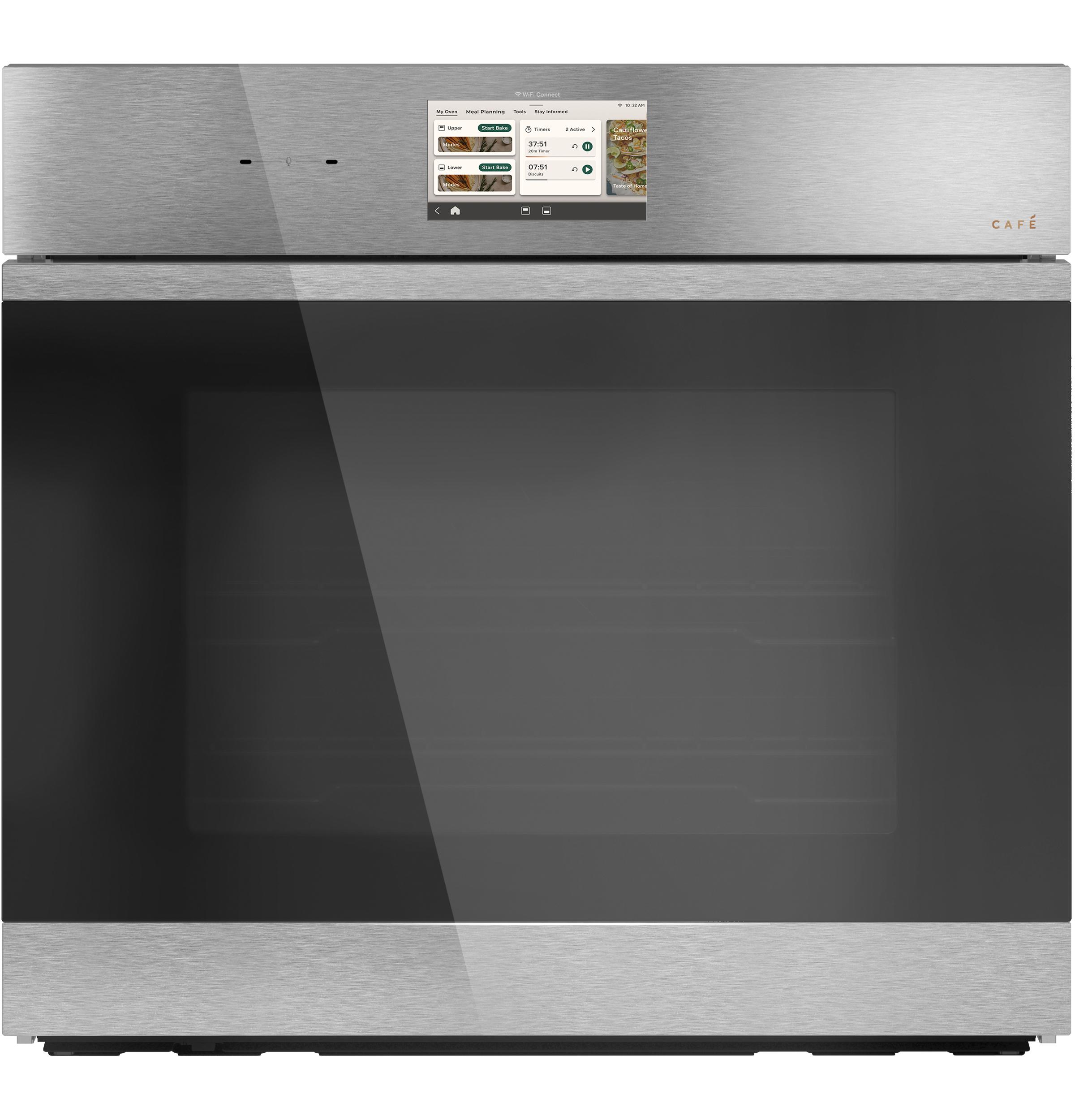 CAF(EBACK)™ 30" Smart Built-In Convection Single Wall Oven in Platinum Glass