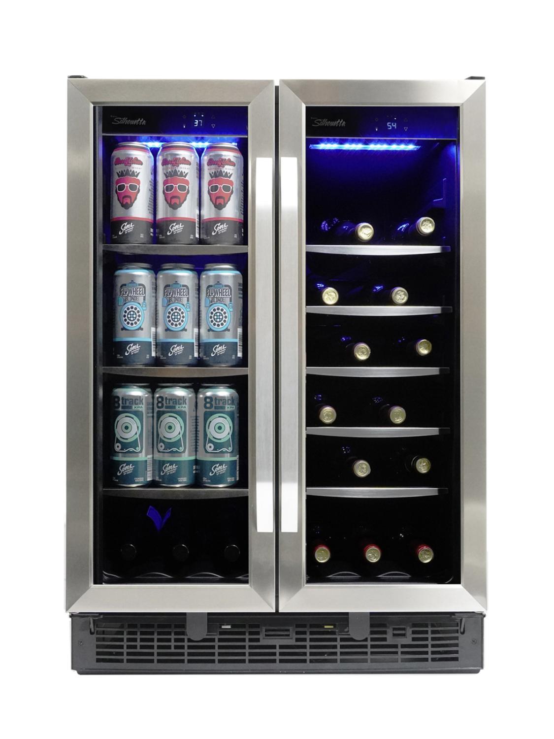 Silhouette 24" Built-in Beverage Center In Stainless Steel