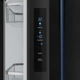 30 Inch 17.5 Cu Ft French Door Counter Depth Refrigerator With Ice Maker In Black/navy Blue  Gordon Ramsay Series