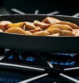 GE Profile™ Series 30" Slide-In Front Control Double Oven Gas Range