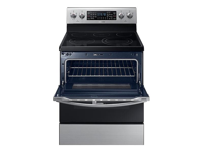 5.9 cu ft. Smart Freestanding Electric Range with Flex Duo™ & Dual Door in Stainless Steel