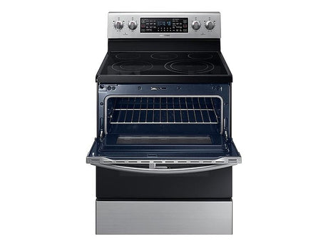 5.9 cu ft. Smart Freestanding Electric Range with Flex Duo™ & Dual Door in Stainless Steel