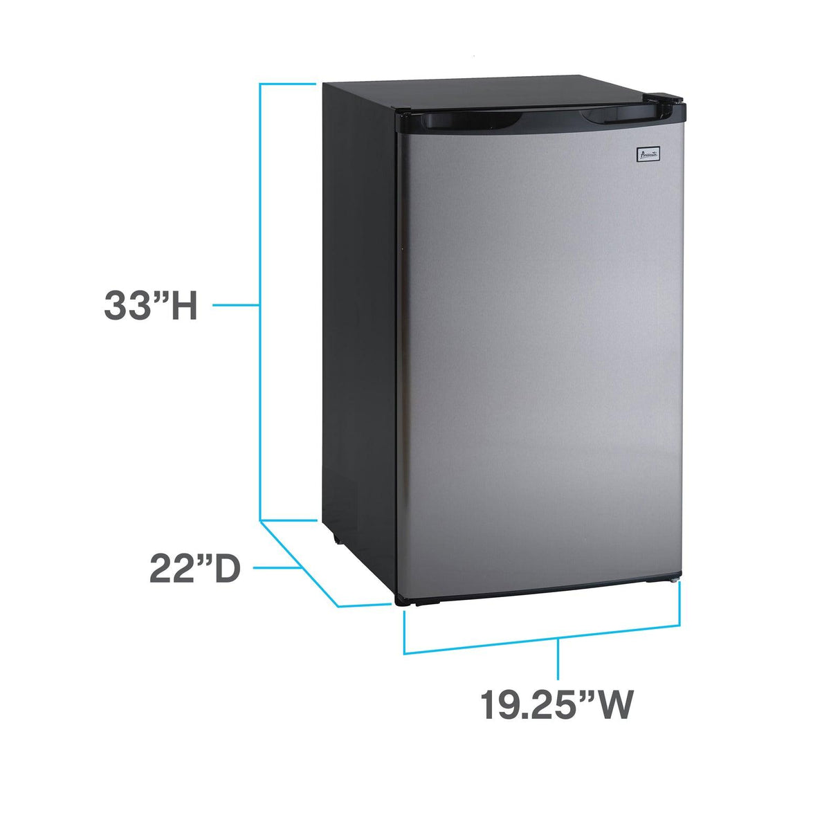 Avanti 4.4 Cu. Ft. Compact Refrigerator - Stainless Steel