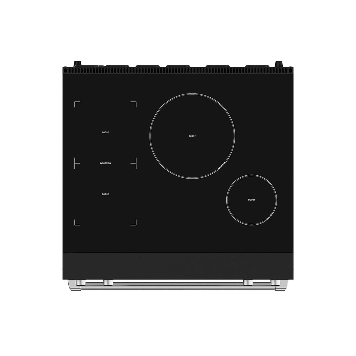 30 Inch Professional Induction Range With Tilt Panel Touch Control In Black and Stainless Steel  Gordon Ramsay Series