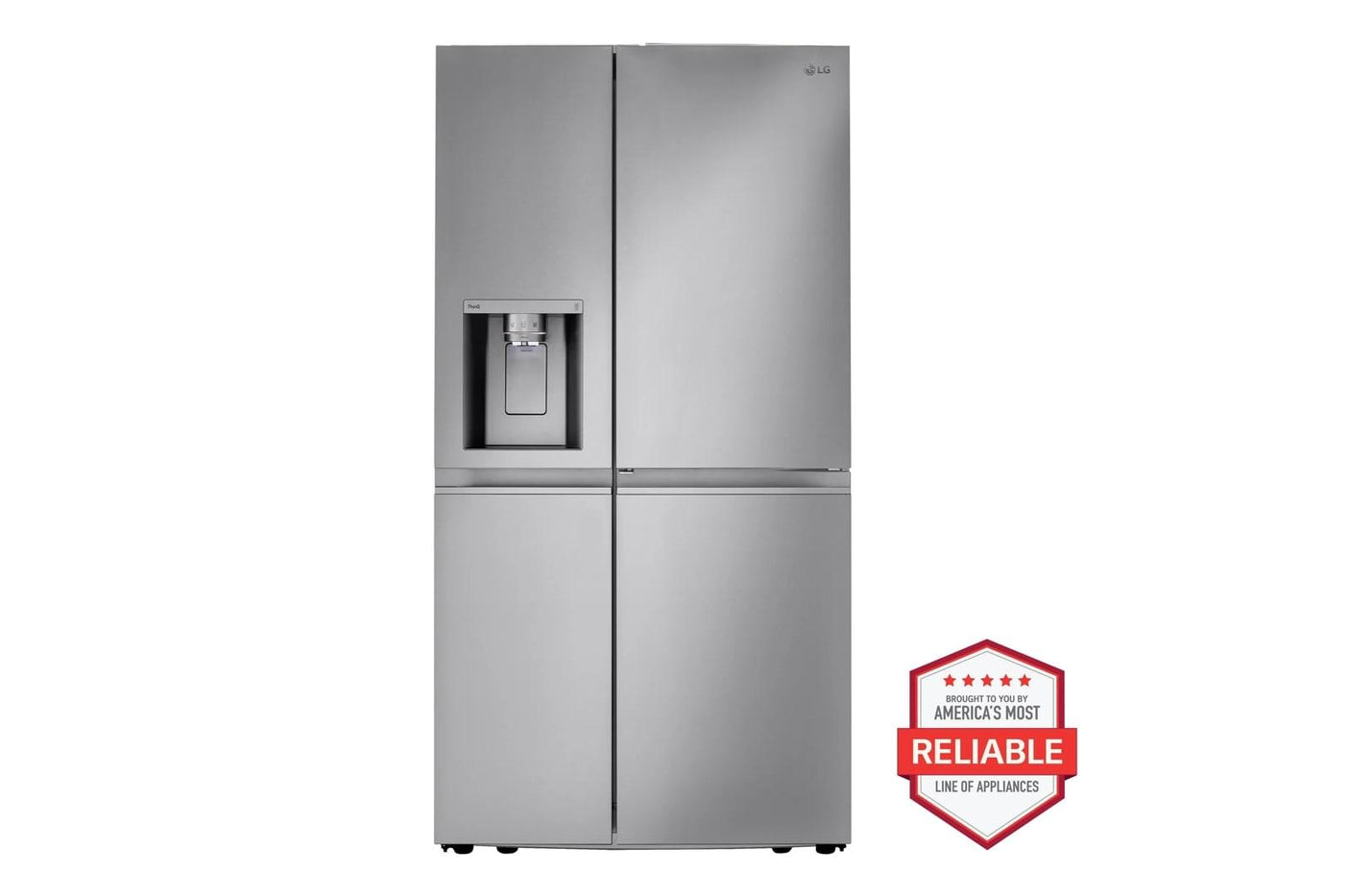 27 cu. ft. 36-inch Wide Side-by-Side Refrigerator - Stainless Steel