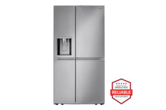 27 cu. ft. 36-inch Wide Side-by-Side Refrigerator - Stainless Steel