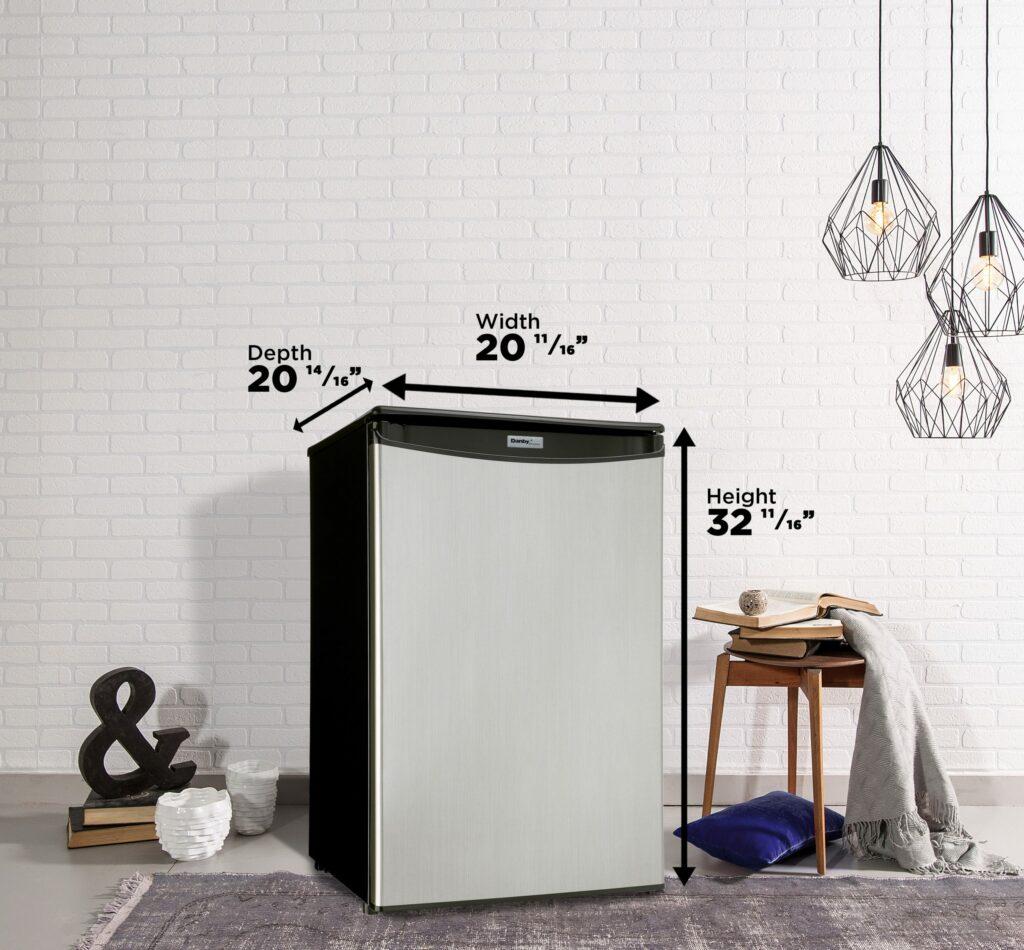 Danby 4.4 cu. ft. Compact Fridge in Stainless Steel Look