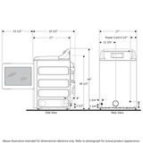 GE® 7.4 cu. ft. Capacity aluminized alloy drum Gas Dryer with HE Sensor Dry
