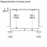 100 Series French Door Bottom Mount Refrigerator 36" Stainless steel (with anti-fingerprint), Total No Frost