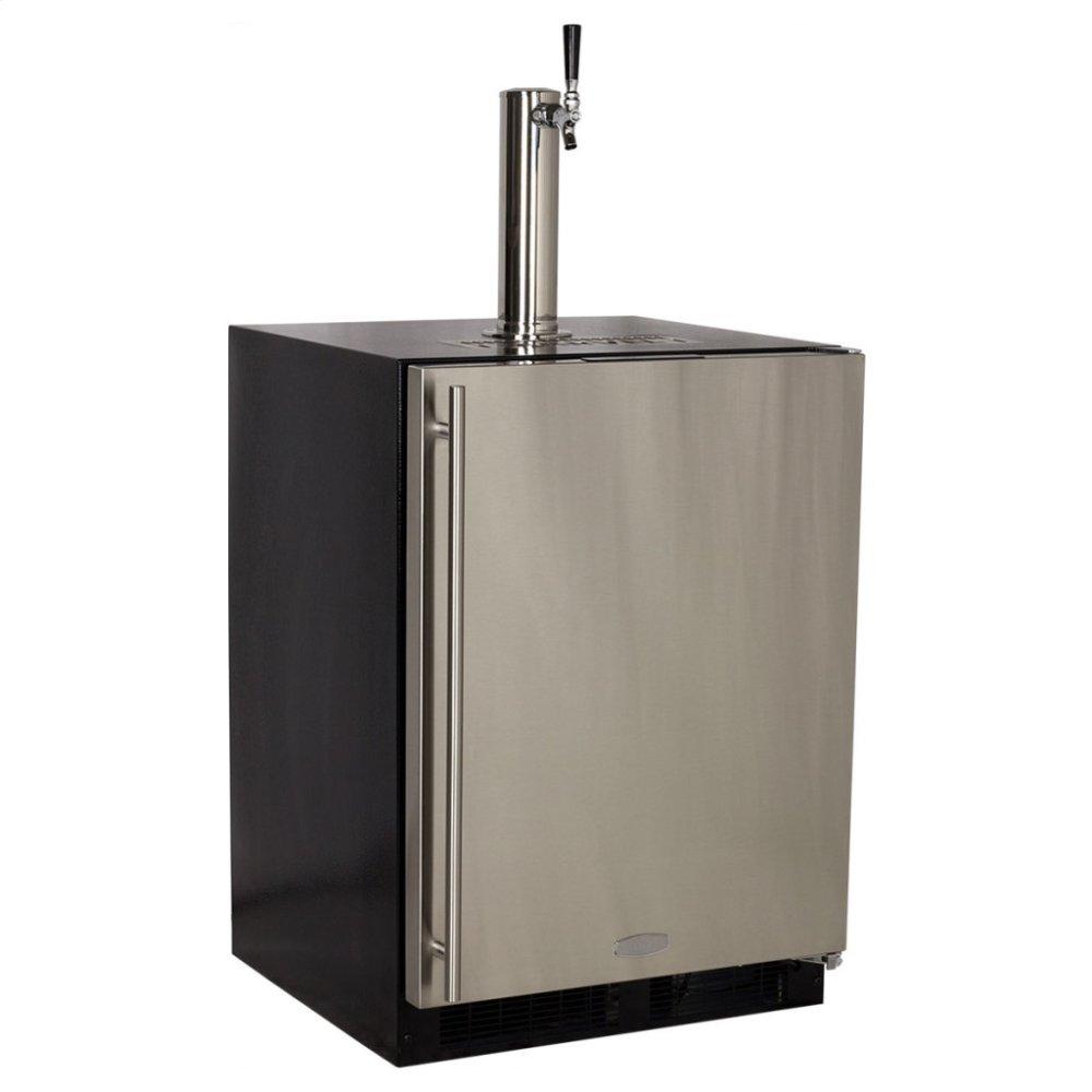 Marvel Built-In Indoor Single Tap with Stainless Steel Door - Solid Panel Overlay Ready Door - Integrated Left Hinge