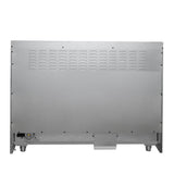 Forno Galiano 48-inch French Door Dual Fuel Range, Black & Antique Brass Design, 8 Sealed Burners - 107,000 BTU, Griddle, 6.58 cu.ft. Double Ovens