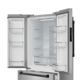 30 Inch 17.5 Cu Ft French Door Counter Depth Refrigerator With Ice Maker In Stainless Steel/black  Gordon Ramsay Series