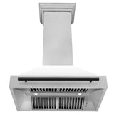36 in. ZLINE Autograph Edition DuraSnow Stainless Steel Range Hood with White Matte Shell and Accented Handle (8654SNZ-WM36) [Color: Matte Black]