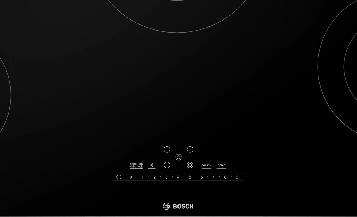 800 Series Electric Cooktop 36 Black, Without Frame