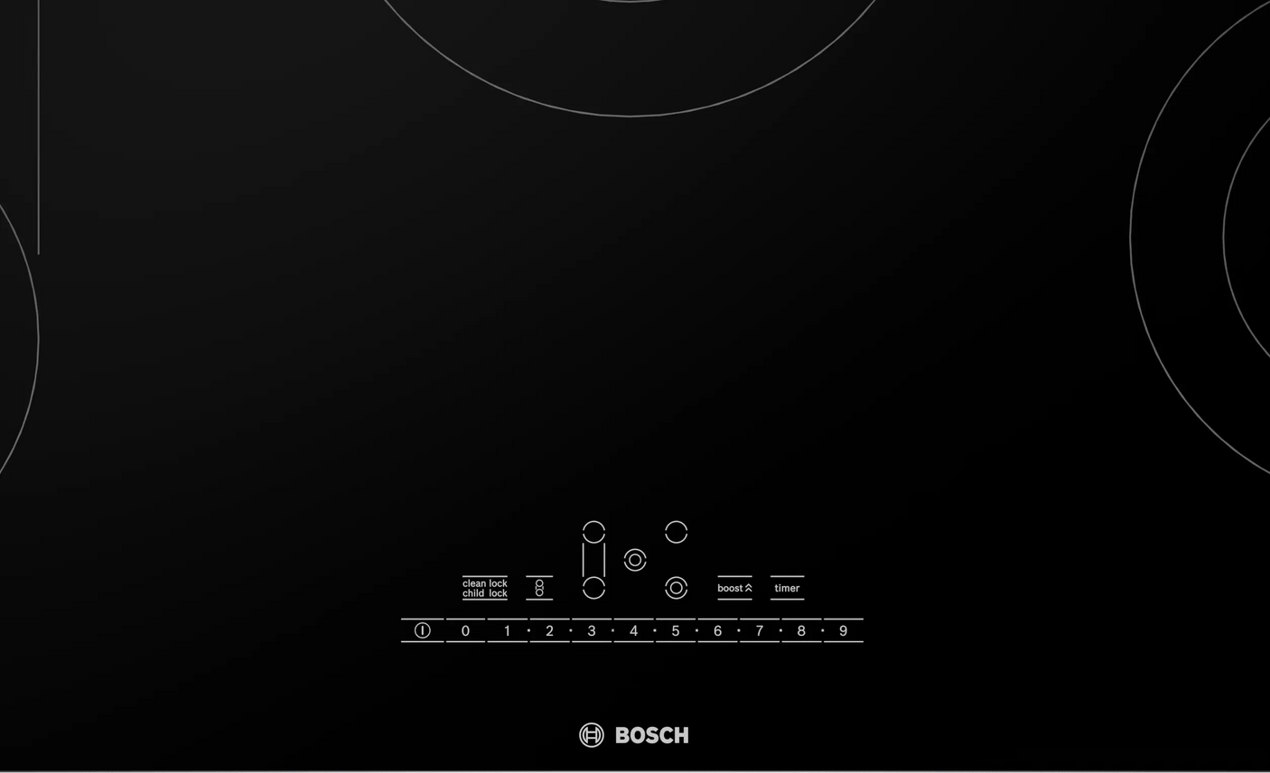 800 Series Electric Cooktop 36 Black, Without Frame