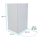 Avanti 3.3 cu. ft. Compact Refrigerator - White