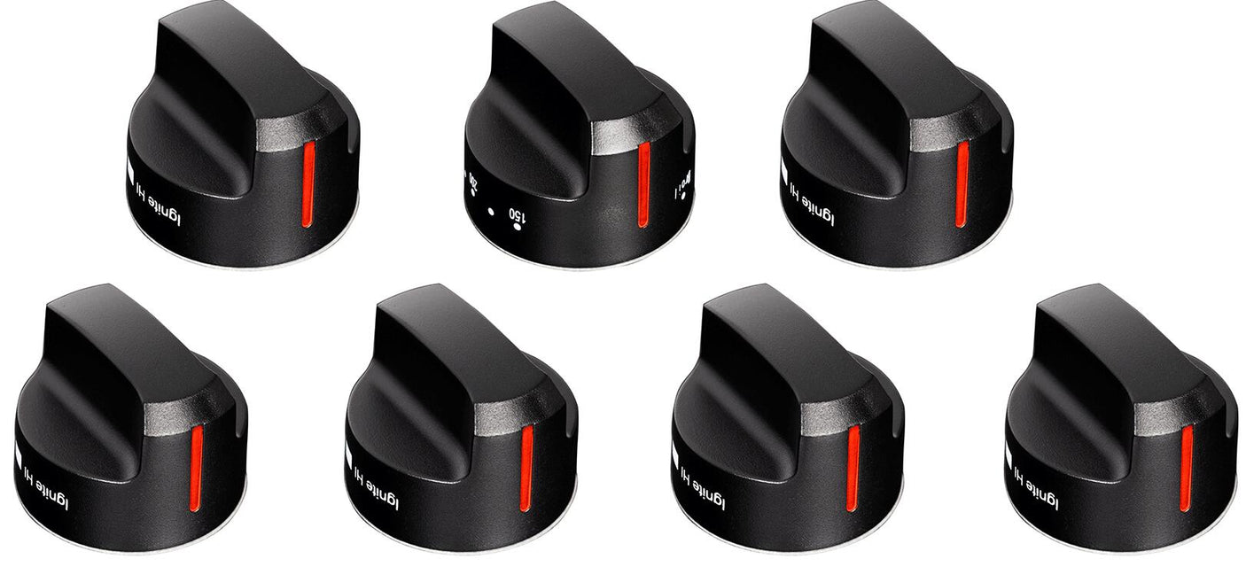 FGR366BBB22 36" All Gas Freestanding Range in Black with Black Knob Kit Set and Black Bezel Kit Set