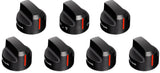 FGR366BBB24 36" All Gas Freestanding Range in Black with Black Knob Kit Set and Brass Bezel Kit Set