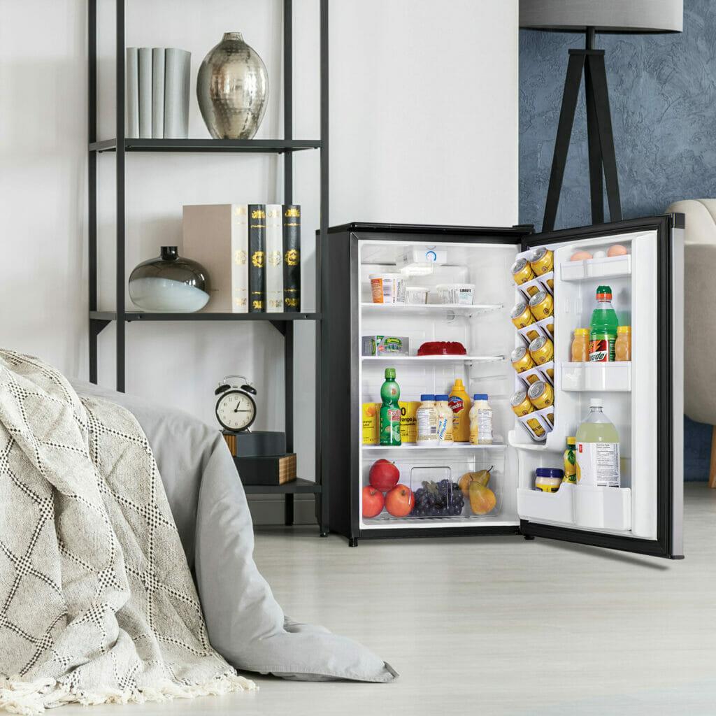 Danby 4.4 cu. ft. Compact Fridge in Stainless Steel Look