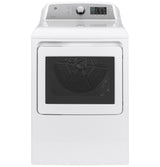 GE® ENERGY STAR® 7.4 cu. ft. Capacity aluminized alloy drum Gas Dryer with Sanitize Cycle and Sensor Dry