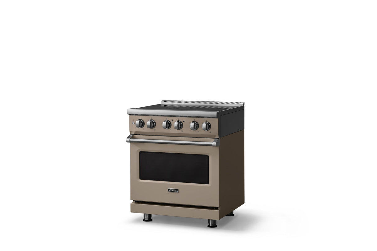 30"W. Induction Range (Finish: Nantucket, Trim: Polished Chrome)