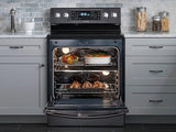 5.9 cu. ft. Freestanding Electric Range with Flex Duo™ & Dual Door in Black Stainless Steel