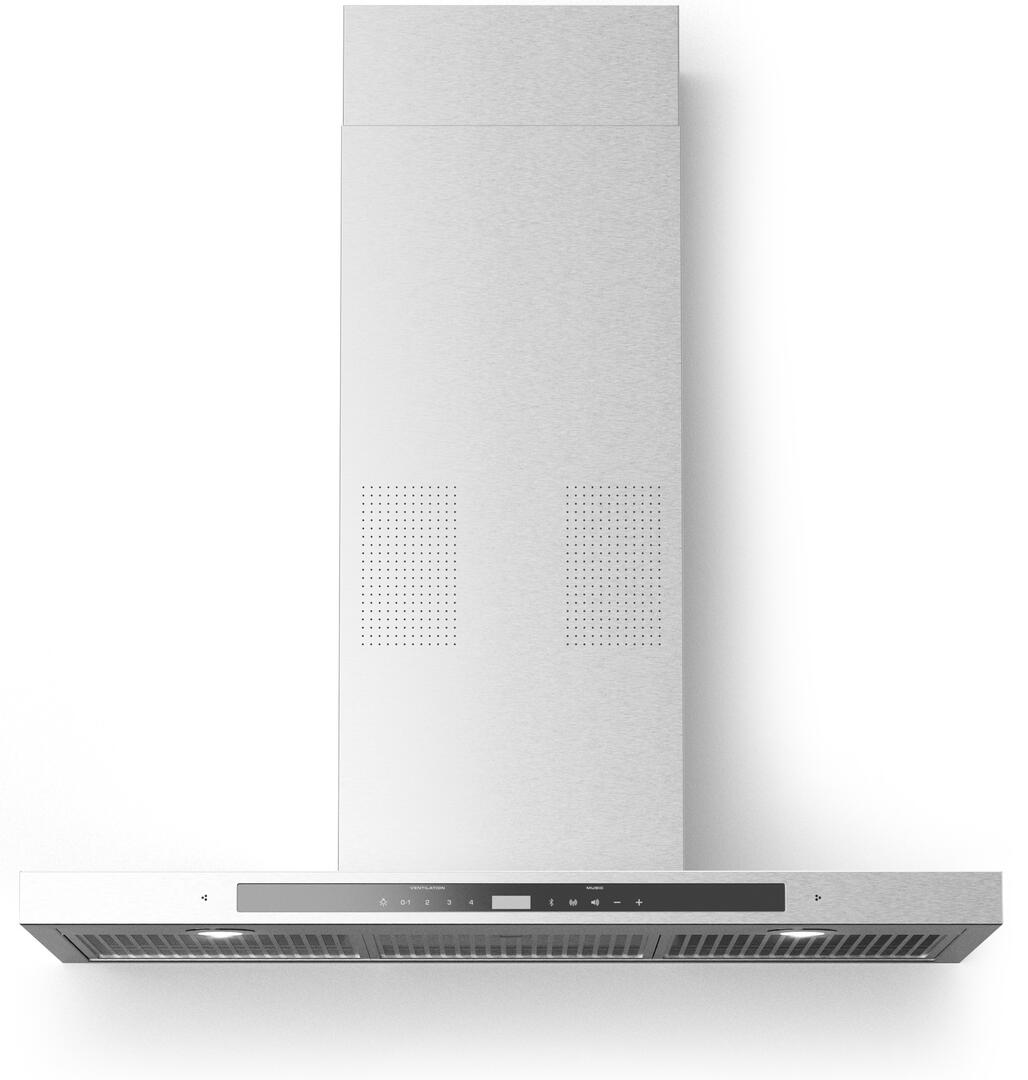 COLLEGARE36 36" Collegare Wall Mount Range Hood with 600 CFM, i-Hood Music Player via Bluetooth, Digital Integrated Radio, Mesh Filters, in Stainless Steel