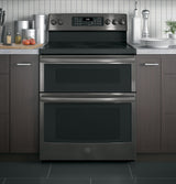 GE® 30" Free-Standing Electric Double Oven Convection Range