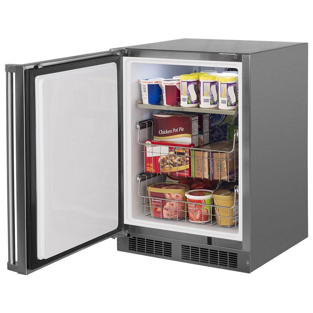 24-In Outdoor Built-In All Freezer with Door Swing - Left