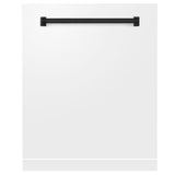 ZLINE 24" Autograph Edition Monument Dishwasher Panel in White Matte (DPMTZ-WM-24) [Color: Matte Black]