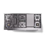 ILVE UN60FNMPMBCLP Nostalgie II Noblesse 60 inch Dual Fuel Range (9 Sealed Burners + Griddle, Liquid Propane, Triple Glass Door, Midnight Blue, Chrome)