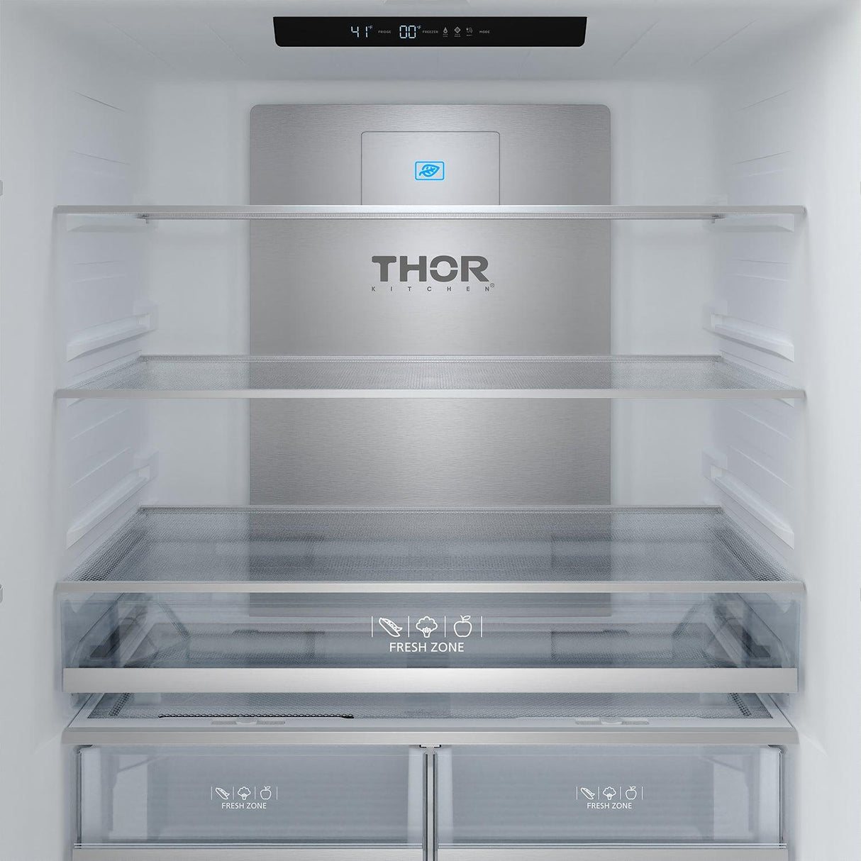 36 Inch Collection French Door Counter Depth Refrigerator With Ice Maker - White  Gordon Ramsay Series