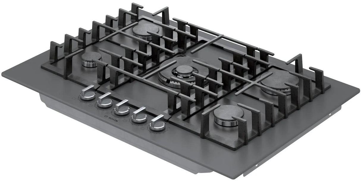 Benchmark® Gas Cooktop 30'' Tempered glass, Dark silver