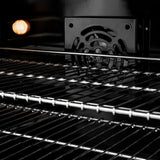 ZLINE Autograph Edition 36 in. 5.2 cu. ft. Paramount Induction Range with 5 Element Cooktop and Electric Convection Oven in Stainless Steel with White Matte Door and Polished Gold Accents (SINRZ-WM-36-G)