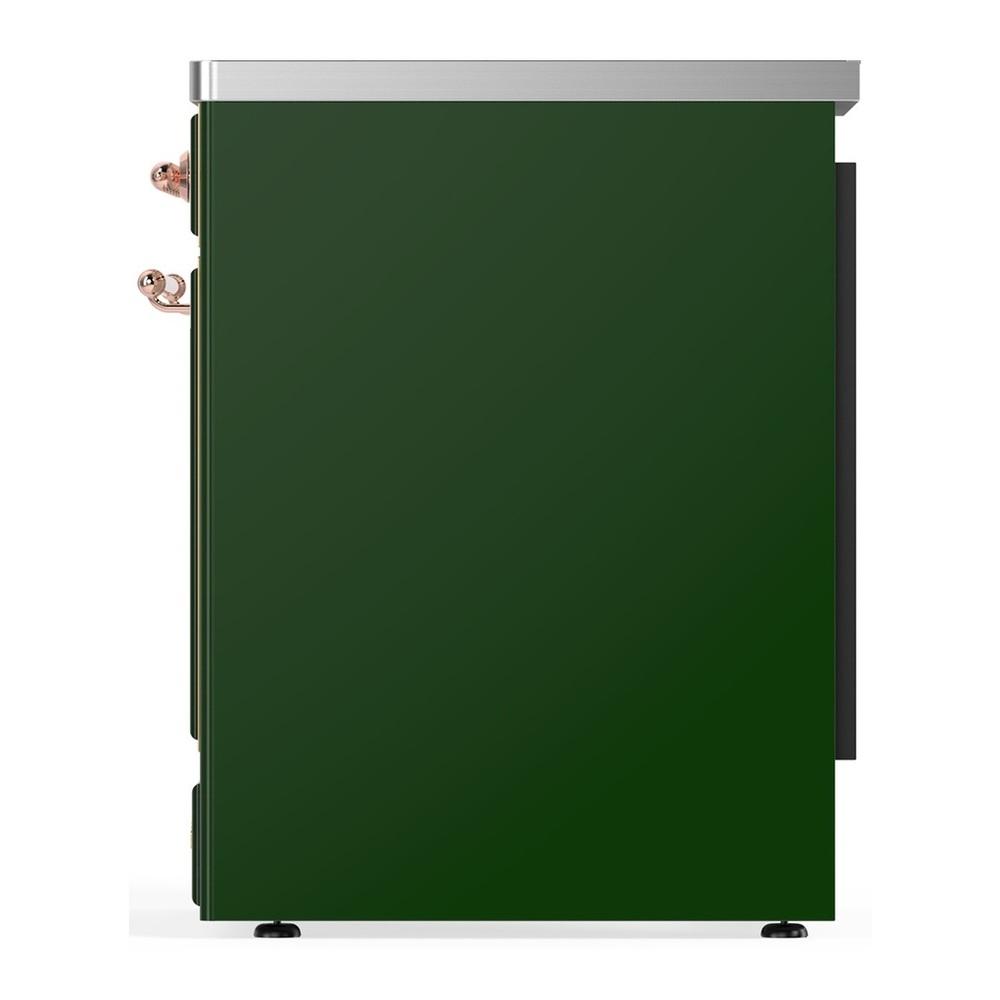 ILVE UMIB30NR3EGP Majestic III 30 inch Induction Range with 4 Elements, 4 cu. ft. Oven Capacity (Triple Glass Door, Emerald Green, Copper)