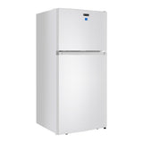 Verona VEFTF3018RWH 30 inch Top Freezer Refrigerator with 18.1 cu. ft. Total Capacity, LED Lighting, Reversible Doors, Gallon Door Storage, Recessed Handle, Energy Star (White)