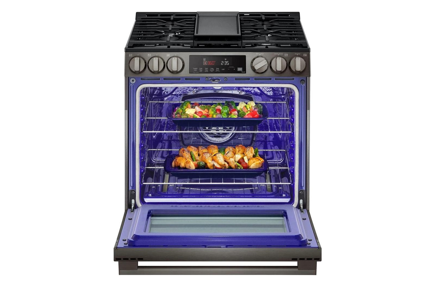 5.8 cu. ft. Smart Gas Slide-in Range with Convection, Air Fry and EasyClean®