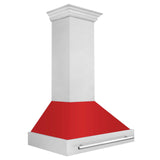 ZLINE 36 in. DuraSnow Stainless Steel Range Hood with DuraSnow Shell (8654SNX-36) [Color: Red Matte]