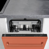 ZLINE 18" Tallac Series 3rd Rack Top Control Dishwasher with Traditional Handle, 51dBa [Color: Copper]