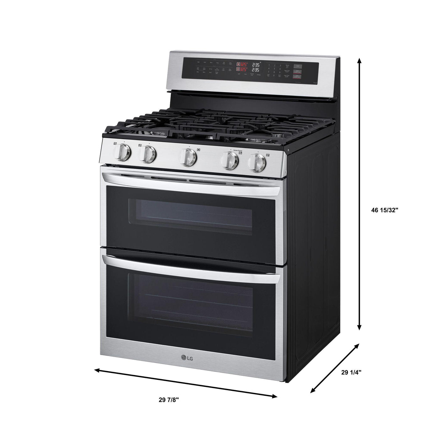 6.9 cu. ft. Smart Gas Double Oven Freestanding Range with ProBake Convection®, Air Fry & Air Sous Vide