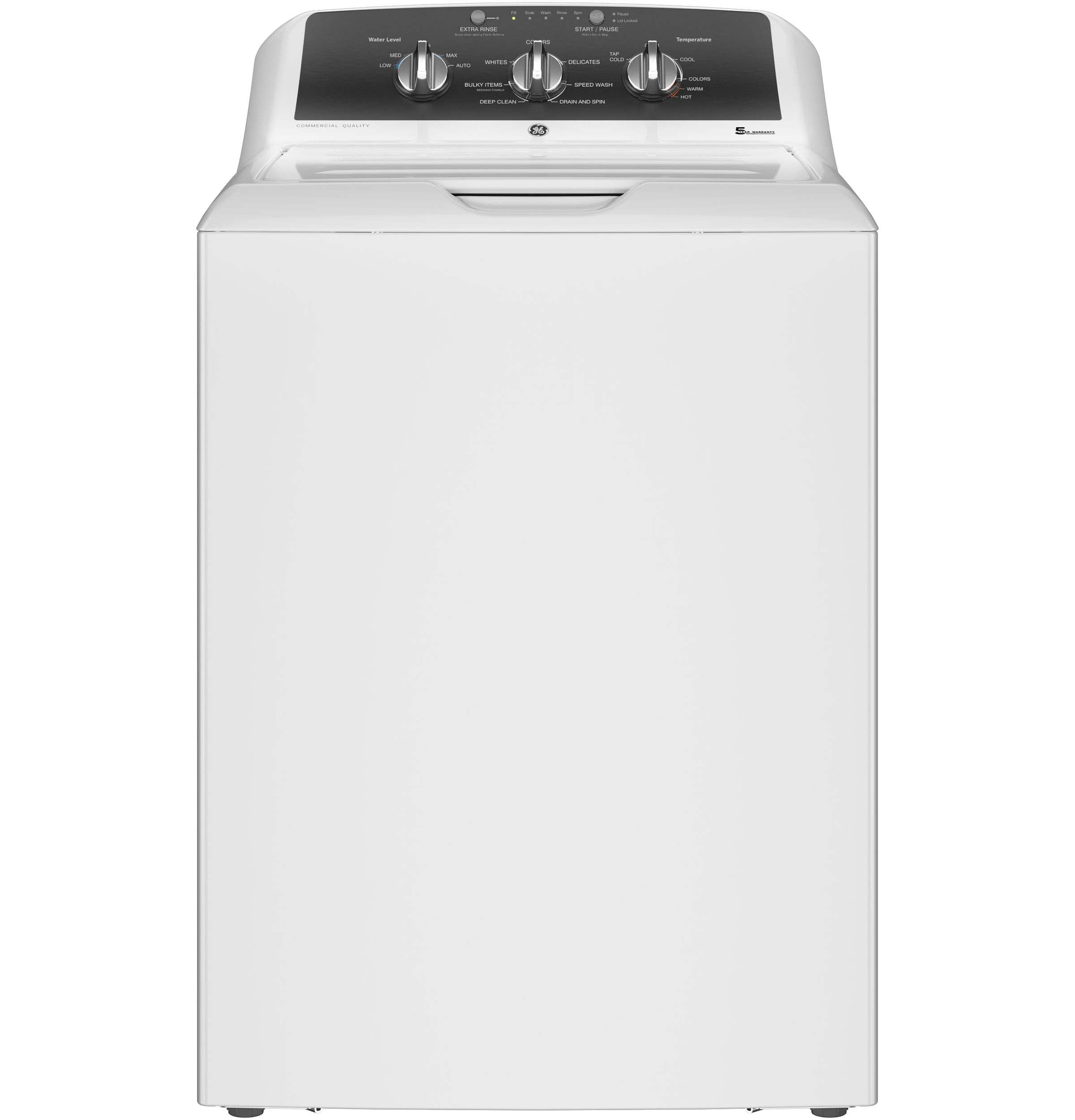 GE® 4.3 cu. ft. Capacity Washer with Stainless Steel Basket,5-yr Limited Warranty